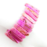 Hotpink Shell Stretch Bracelet 1