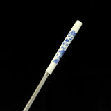 Porcelain China and Stainless Steel Chopstick Hair Stick 8.5" [Pc]
