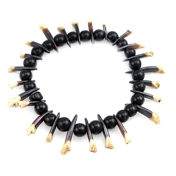 Tribal Anumal Teeth Stretch Bracelet