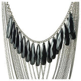Multi Layer Necklace Black