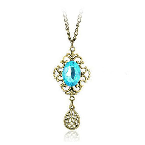 Vintage Drop Pendant Necklace