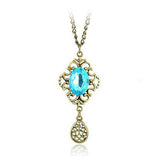 Vintage Drop Pendant Necklace