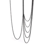 Unbalanced Metal Draped Bodychain Body Chain
