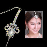 Clear AB Rhinestone Forehead Jewelry Bindi with Teardrop