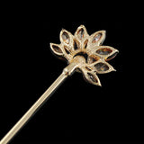 LUX Swarovski Rhinestone Peacock Hair Stick Champagne