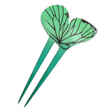 Acrylic 2-Prong Geisha Hair Stick Fork Butterfly