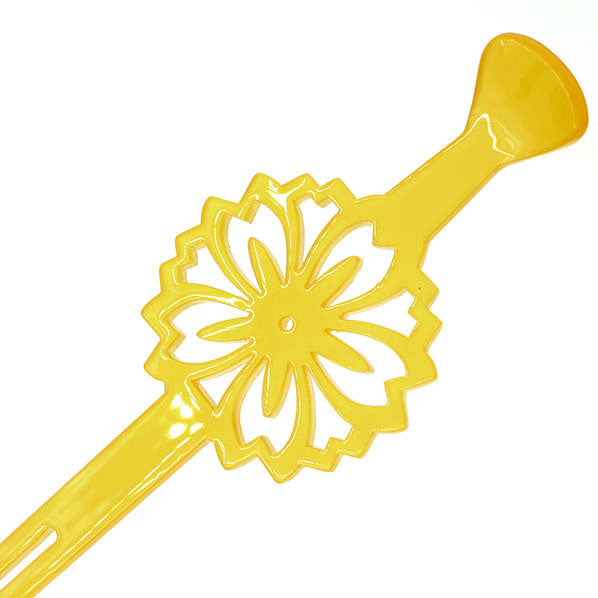 Acrylic Geisha Floral Cut Hair Stick Fork
