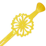 Acrylic Geisha Floral Cut Hair Stick Fork
