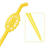 Acrylic Geisha Floral Cut Hair Stick Fork