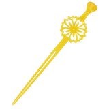 Acrylic Geisha Floral Cut Hair Stick Fork