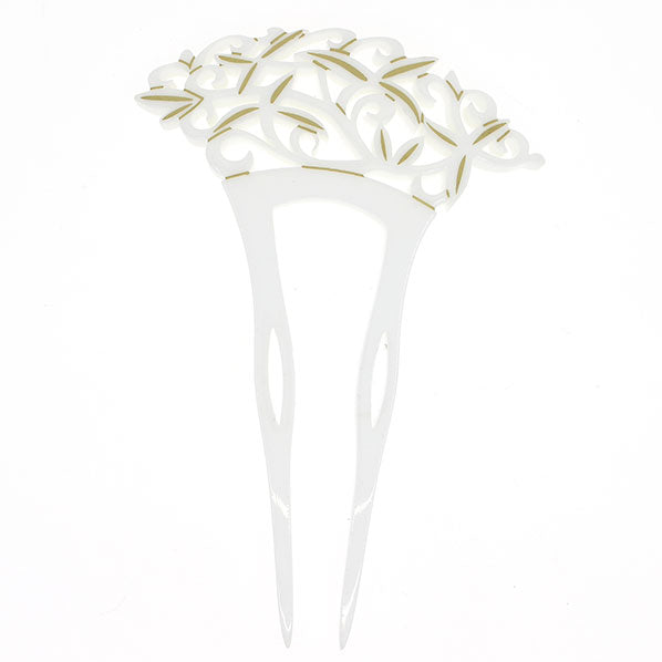 Acrylic 2-Prong Victorian Style Hair Stick Fork