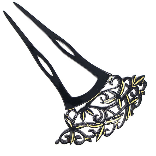 Acrylic 2-Prong Victorian Style Hair Stick Fork
