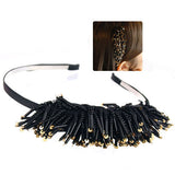 Beaded Hairband Black