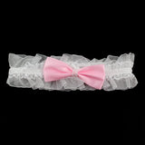 Girls Stretch Hairband with Bow & Pearls Aqua