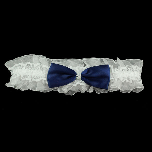 Girls Stretch Hairband with Bow & Pearls Pink