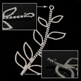Leaves Adjustable Rhinestone Bridal Hair Jewelry Tiara