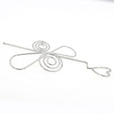 Metal Wire Hair Stick and Bun Cover 2-pc Set Number 8