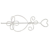 Metal Wire Hair Stick and Bun Cover 2-pc Set Fish