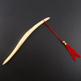 Handmade Sheep Horn Hair Stick with Tassel