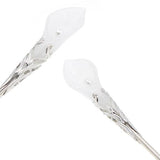 Blue Glass Lampwork Beads Calla Lily Hair Stick