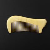 Crystalmood Relief Carved Seamless Boxwood Hair Comb Pawn 4.5"