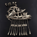 Handmade Miao Filigreed Phoenix Costume Hair Stick with Tassels