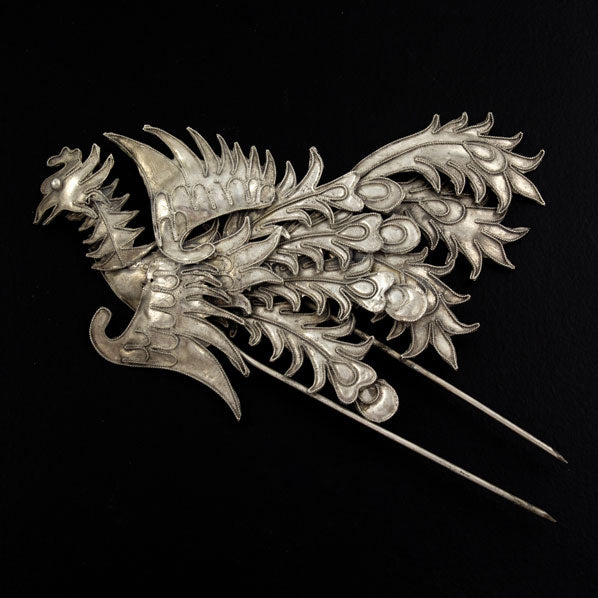 Handmade Miao Filigreed Phoenix Costume Hair Stick