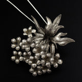 Handmade Miao Filigreed Floral Costume 2-Prong Hair Stick