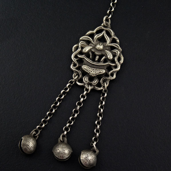 Handmade Miao Filigreed Hair Stick with Oriental Tassels