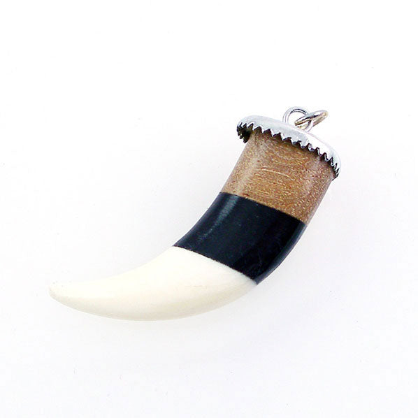 Tibetan Handmade Tooth Shaped Yak Bone Pendant