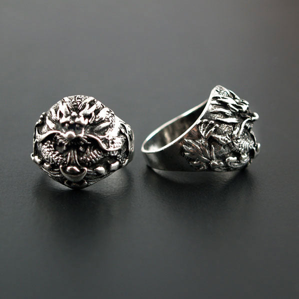 Tibetan Style Handmade Ring Dragon