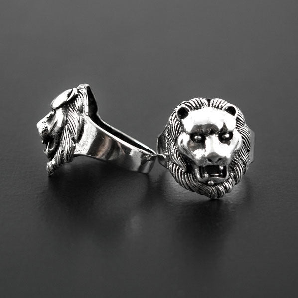 Tibetan Style Handmade Ring Lion