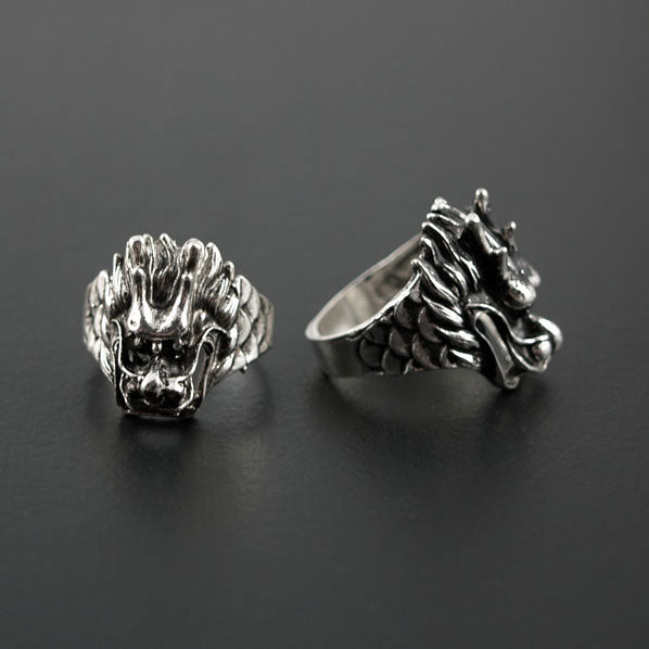 Tibetan Style Handmade Ring Dragon