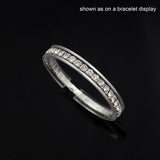 Bridal Rhinestone Stretch Bracelet [Set of 2]