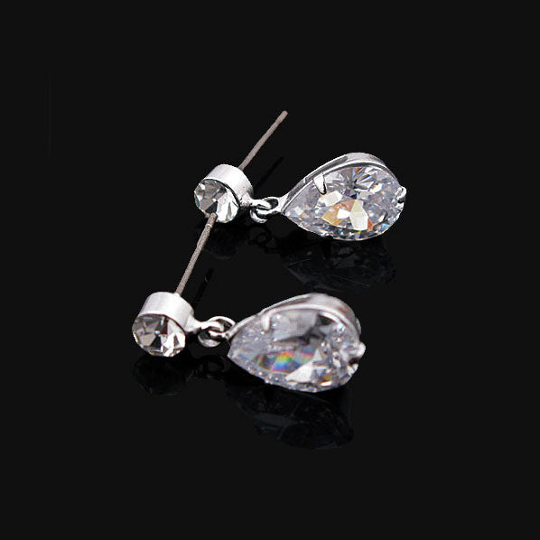 LUX Swarovski Rhinestone Butterflies Necklace Earrings Set