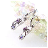 Swarovski Rhinestone Sandles Hoop Earrings