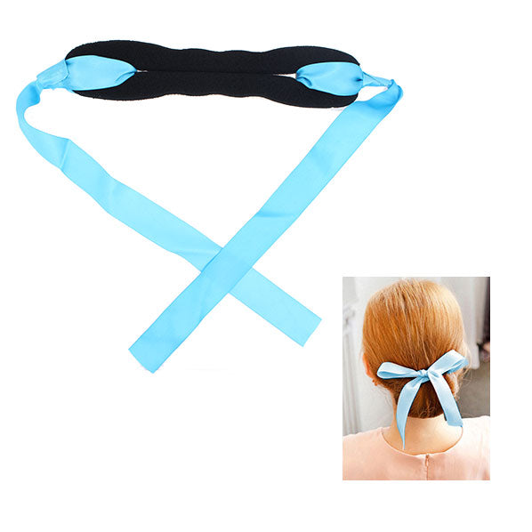 Volumizing Foam Bun Maker with Ribbons Aqua