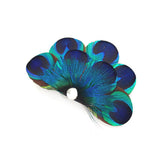 Layered Peacock Feather Hair Clip & Brooch