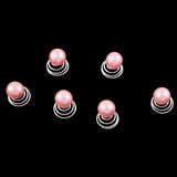 Glass Pearl Spiral Bridal Hair Pin (Set of 6)