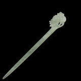 Exquisite Hand Carved Xiu Jade Hair Stick Yulan