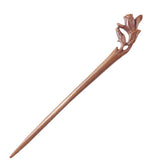 CrystalMood Handmade Carved Wood Hair Stick Yulan 6.75" Boxwood