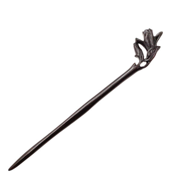 CrystalMood Handmade Carved Wood Hair Stick Yulan