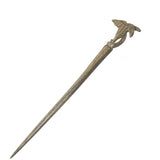 CrystalMood Handmade Carved Wood Hair Stick Lily