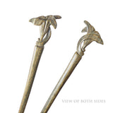 CrystalMood Handmade Carved Wood Hair Stick Lily