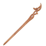 CrystalMood Handmade Wood Hair Stick Small Plum Flower Lignum-vitae