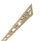 CrystalMood Handmade Carved Wood Hair Stick Bamboo