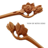 CrystalMood Handmade Carved Wood Hair Stick Yulan