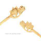 CrystalMood Handmade Carved Wood Hair Stick Yulan Ebony