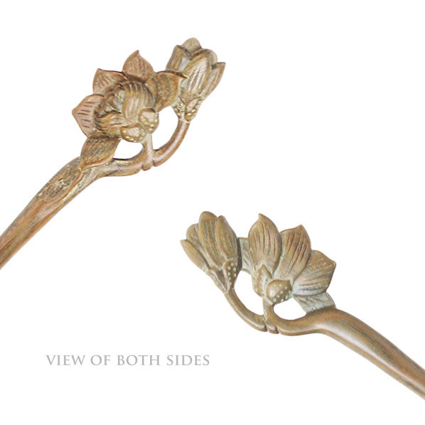 CrystalMood Handmade Carved Wood Hair Stick Yulan