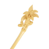 CrystalMood Handmade Carved Wood Hair Stick Lily